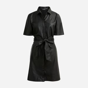COPY - J Crew button down faux leather dress